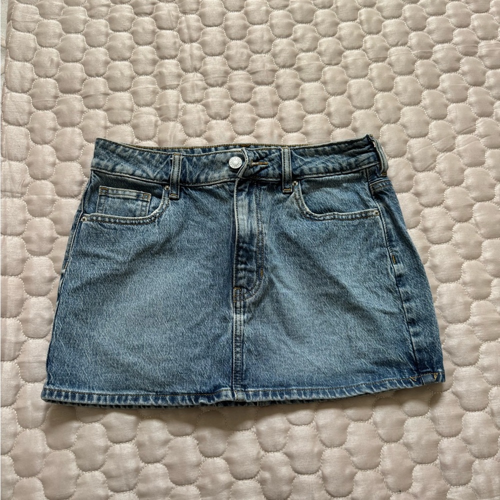 PacSun Blue Mini Skirt Casual Night Out